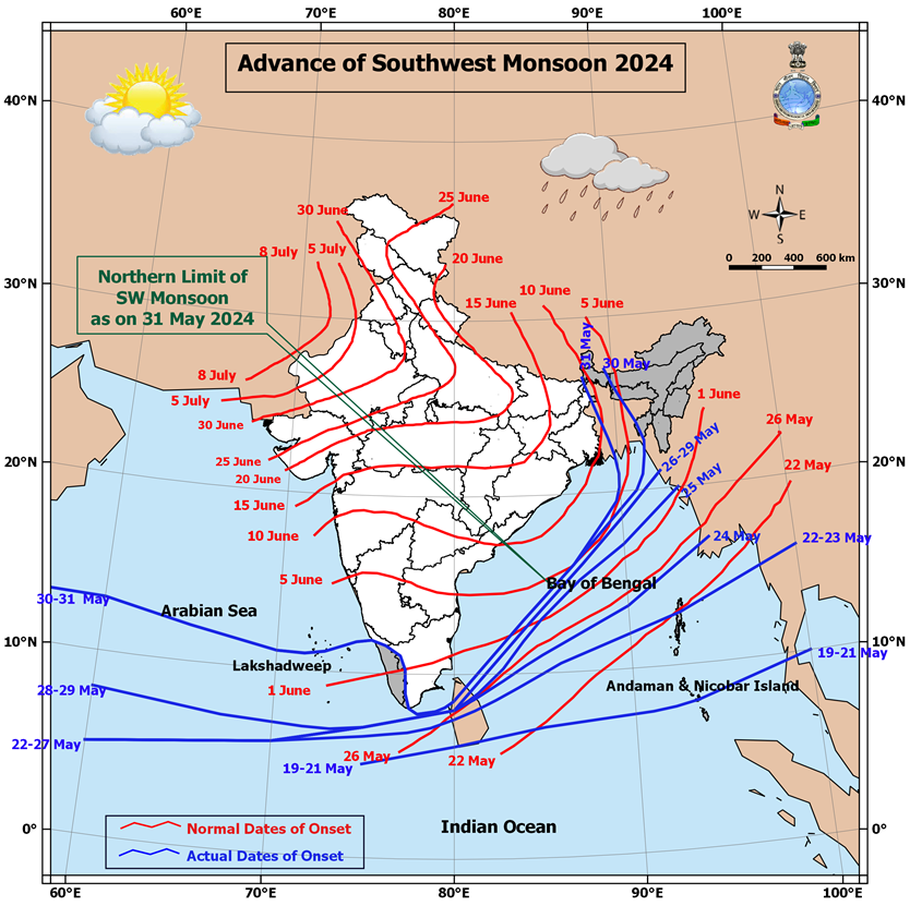IMD announced Monsoon onset over Kerala today.