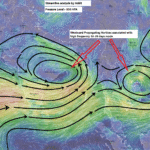 Westward-moving BSISO mode is likely to bring active monsoon conditions to the core monsoon regions during the next 10-20 days.