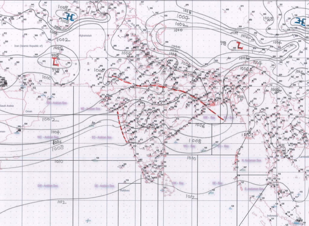 મોનસૂન ટ્રફ રાજસ્થાન તરફ સરક્યો, આગામી 48 કલાકો દરમિયાન ઉત્તર ગુજરાત અને સંલગ્ન વિસ્તારોમાં વરસાદનું જોર રહશે.